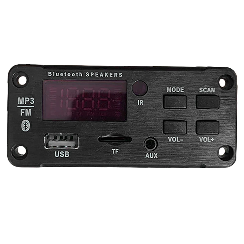 

12V Car Tf Card Fm Radio Mp3 Audio Module Bluetooth Decoder Board for Car Remote Music Speaker Usb Power Supply