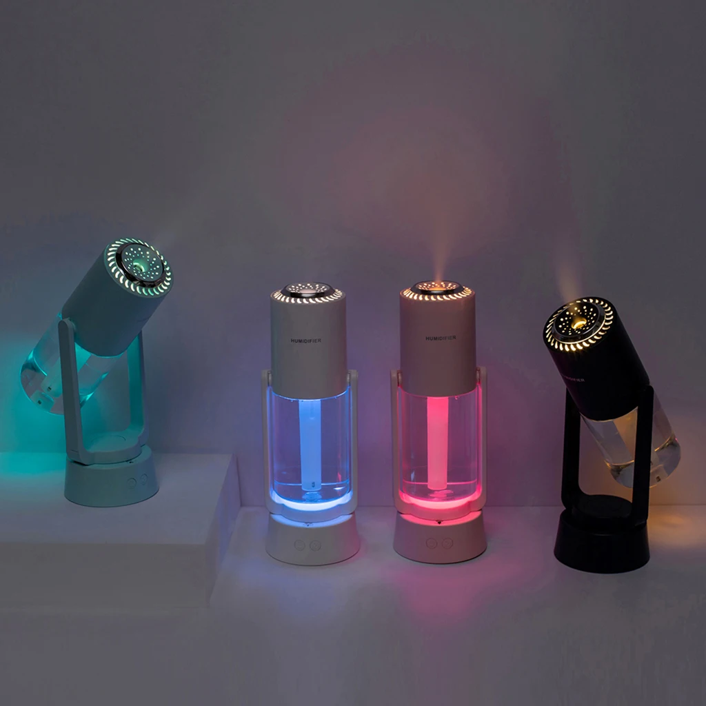 Portable Mini Air Humidifier 230ml USB Personal Negative Ion Purification Aroma Purifier Diffuser Mist Maker with LED Lights
