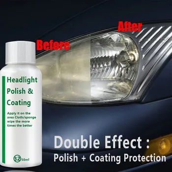 

1pcs 20ml/50ml Car Headlight Repair Liquid Lamp Retreading Agent Glitter Auto Polish Len Restoration car headlight restorer kit