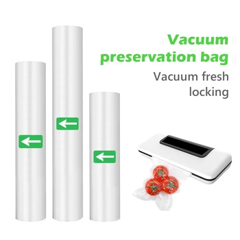

BPA FREE 2Rolls/Lot Kitchen Food Vacuum Bag Storage Bags For Vacuum Sealer Vacuum Packaging Rolls 12/15/20/25/28/30cm*500cm