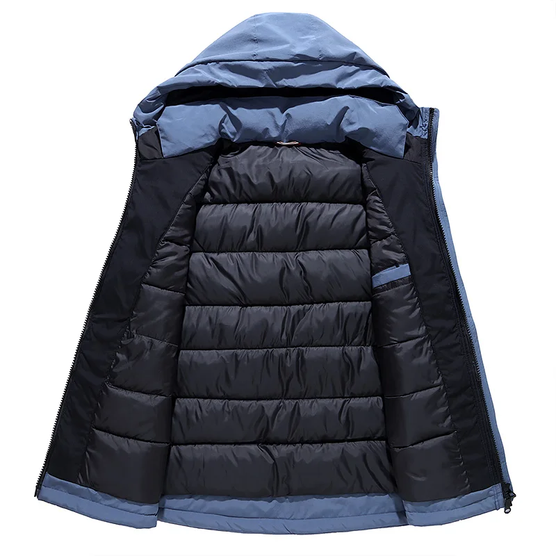 Мужские зимние пальто куртки плюс размер 10XL 9XL 8XL 7XL модное зимнее пальто с капюшоном мужская Толстая теплая зимняя мужская Куртка парка