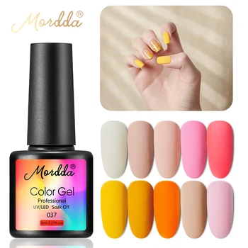 

MORDDA 8ml Gel Varnish UV Gel Polish All For Manicure Nail Lacquer Long Lasting Hybrid Painting Need Matte Top Coat For Home Use