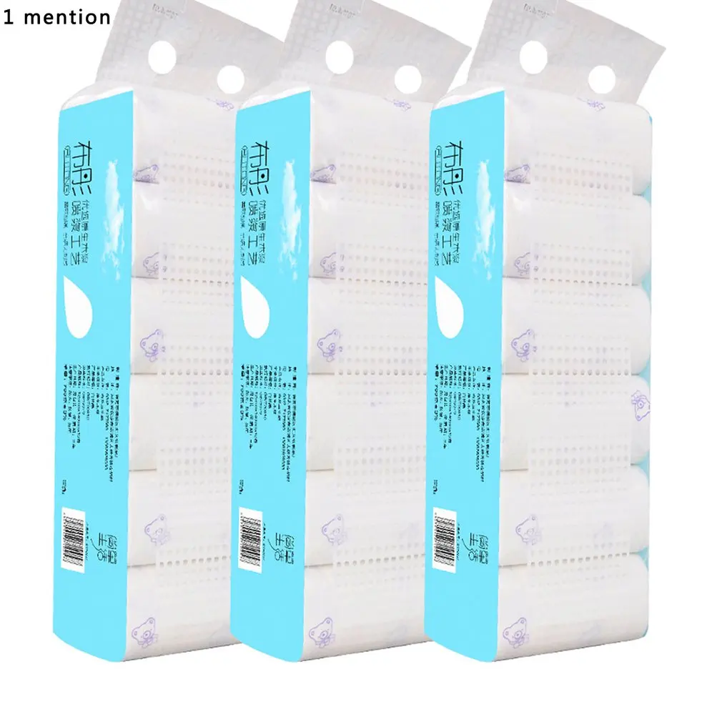 

Raw Pulp Coreless Paper Toilet Toilet Paper Soft And Thick Three Layers Water Absorption Not Easy To Break 12 Pcs/Bag