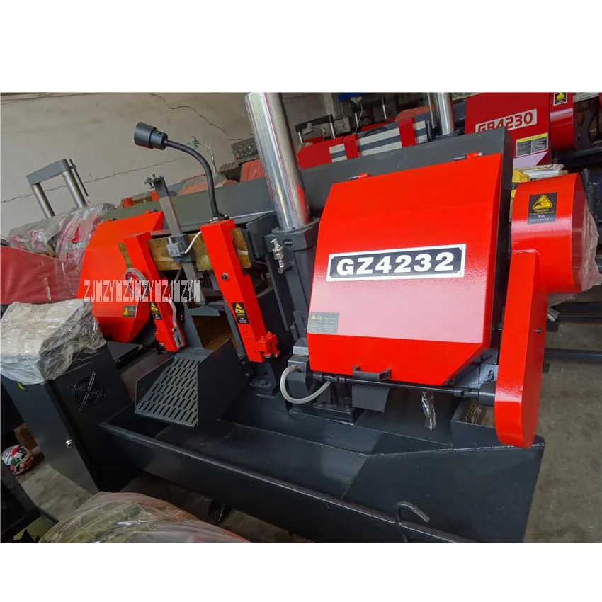 GZ4232 горизонтальная Пильная машина для резки металла ленточная Пильная машина маленькая металлическая ленточная пила 380V 4.6KW 25/50/70 m/min 320 мм