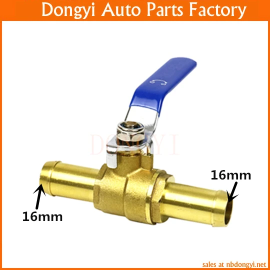 Air Conditioner Heater Water Pipe Switch Valve Pure Copper Truck Engine Tank Hose Ball In-line Outer Diameter 16mm | Автомобили и