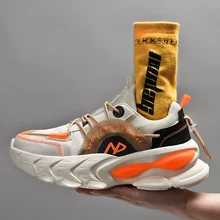 Unisex Spring Running Shoes Women Trend Chunky Sneakers Men Couples Platform Sport Shoes Mesh Walking Shoes  Zapatos De Hombre