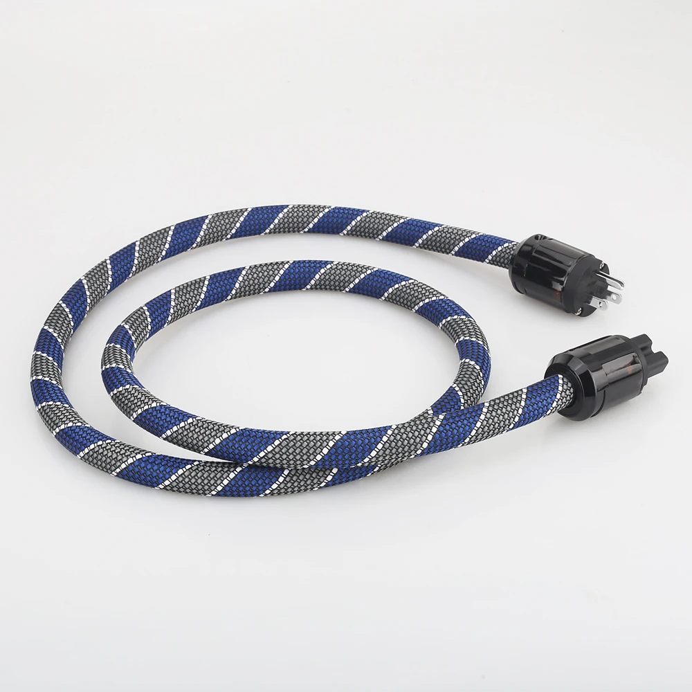 P101 DW34 HI End US AC Power Cable 3pins US Plug Power Cord Audiophile Power Cable CD Tube amplifer headphone