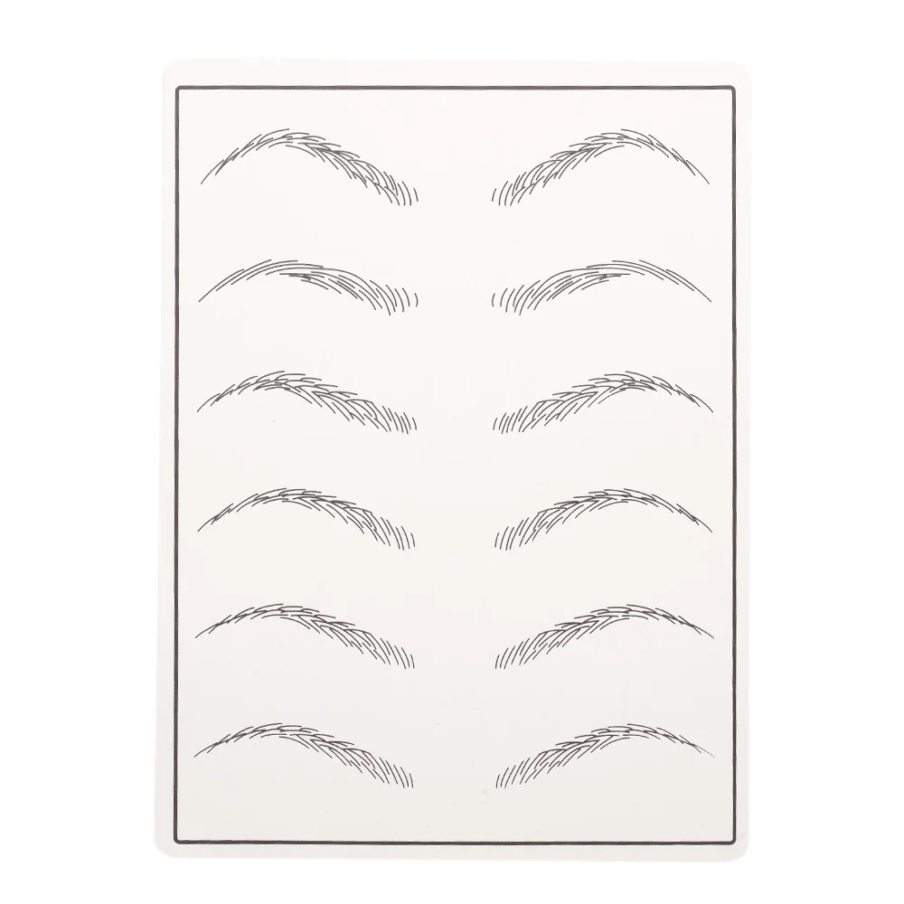 

Practical Makeup Microblading Eyebrow Tattoo Kit For Permanent Tattoo Eyebrow Ruler Needles Eye Brow Pigment Practice Skin