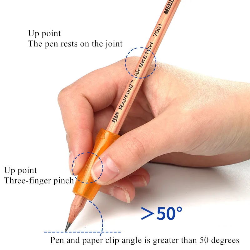 

4Pcs Mix Color Pencil Holding Practise Device for Correcting Children Students Stationery Pen Holder Postures Grip