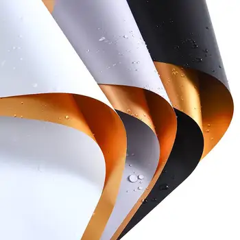 

58cm Flower Bouquet Wrapping Paper Waterproof Double Colors Gift Packaging Material 10m