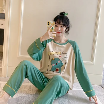 

Spring and fall. Women's long embroidered cotton pajamas. Many colors and sizes. Free shipping on clothes and pants