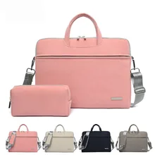 Сумка для ноутбука из искусственной кожи, портфель для Macbook Air 13,3, 14, 15,6 дюймов, ноутбук для мужчин и женщин, Laotop, сумки через плечо, сумка для мыши