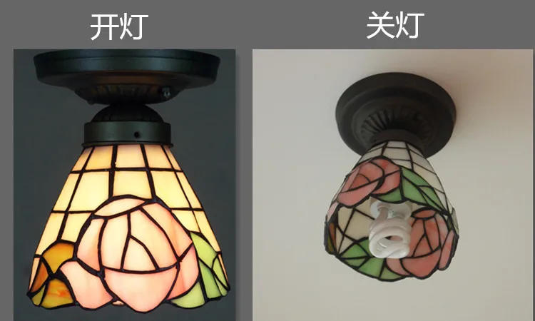 Baohua стекло Тиффани лампа потолочный светильник спальня балкон, коридор вход коридор, ванная в европейском стиле специальное предложение