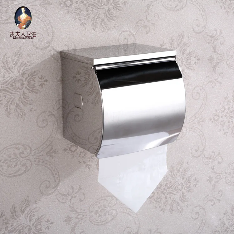 

Foshan Bathroom Towel Rack 304 Stainless Steel Toilet Paper Holder Box Roll Stand Mobile Phone Tissue Box Health Cardboard Box 0