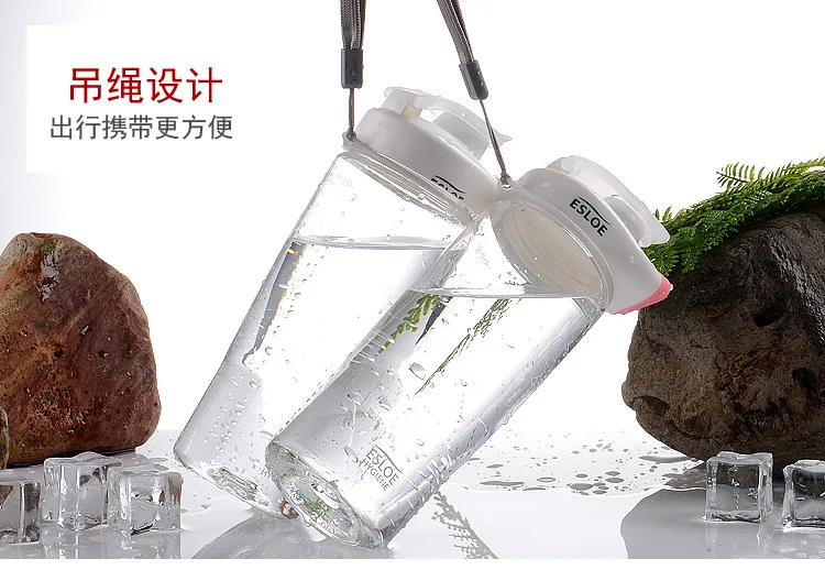Спортивная чашка для воды Южная Корея ESLOE Sharing Cup непромокаемая пластиковая Подарочная кружка прозрачная чашка для воды