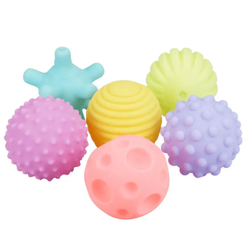 Textured Hands Touch Toy Balls For Children Rubber Toys Newborn Baby Teether Toy Sets Of Balls Sensory Toy Balls Baby 8