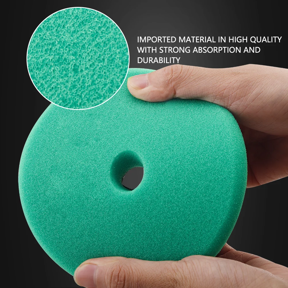 Car Polishing Foam Pad T Shape Sponge for DA/RO/GA Car Polisher 1PC 3"(80mm)/5"(125mm)/6"(150mm)