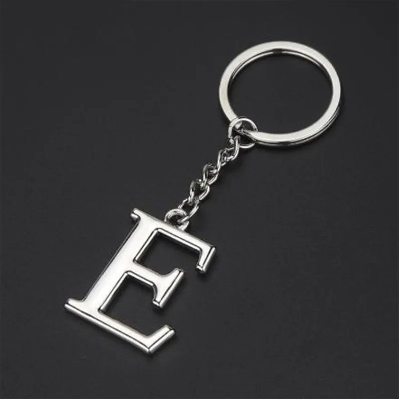 E Sitaicery, модный, сделай сам, A-Z, буквы, брелок для мужчин, начальный брелок с буквой, цепочка унисекс, брелок, 26 букв, вечерние, подарок, ювелирное изделие - Цвет: E
