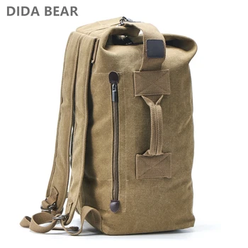 

Large Capacity Rucksack Man Travel Bag Mountaineering Backpack Male Luggage Canvas Bucket Shoulder Bags for Boys Men Backpacks