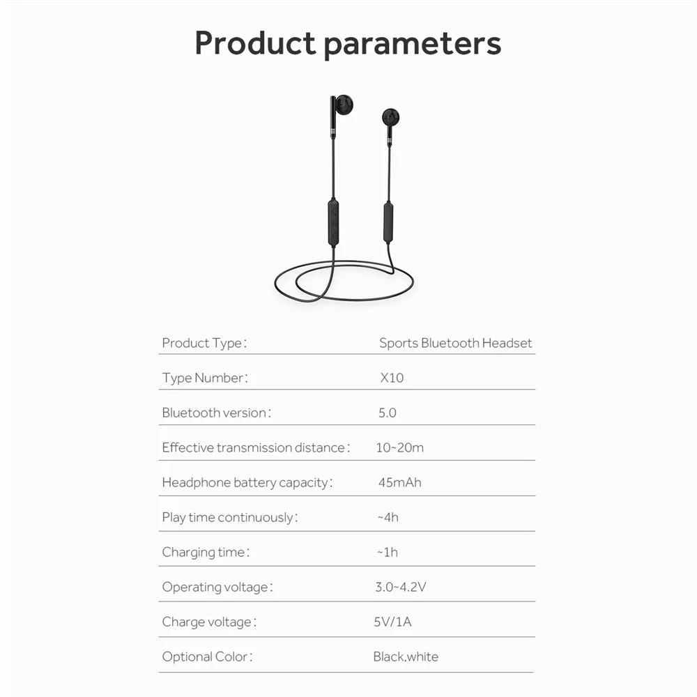 Новая модная bluetooth-гарнитура, беспроводные наушники-вкладыши с шумоподавлением, 5,0 с микрофоном, устойчивые к поту, стереогарнитура для всех телефонов