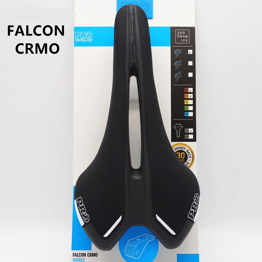 Седло PRO FALCON CRMO стальные рельсы шоссейное Велосипедное Сиденье 142 мм/152