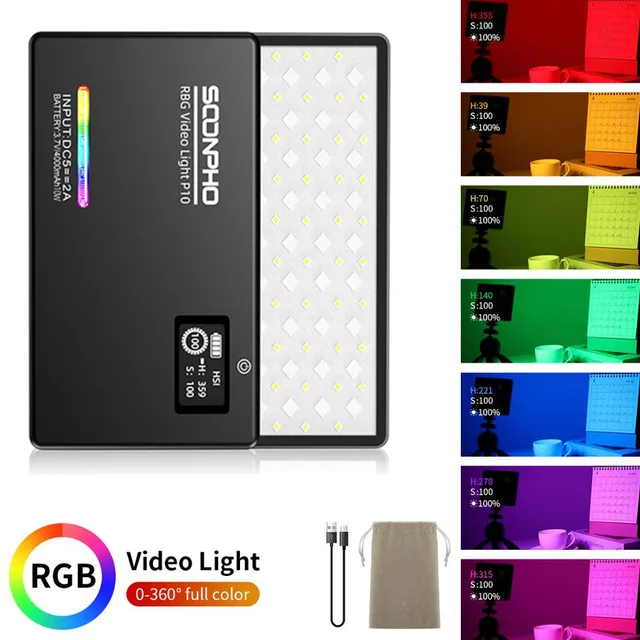 Soonpho P20 Video Light Stick Photography, 2500-8500K RGB Handheld
