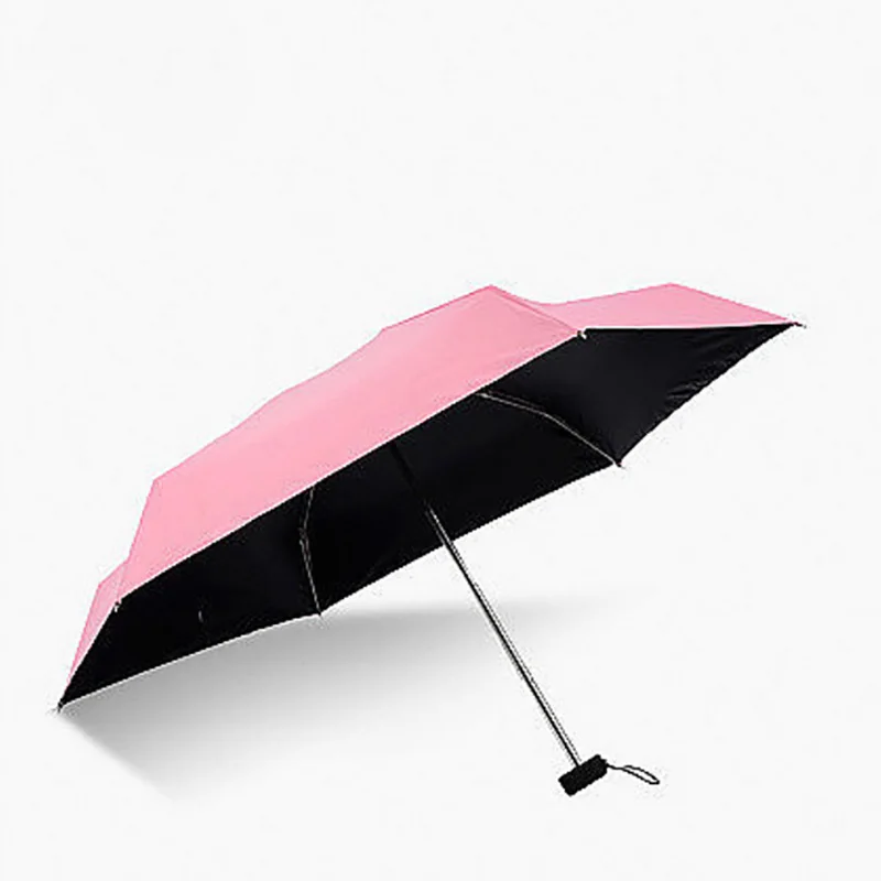 

Small Fashion Folding Umbrella Rain Women Gift Men Mini Pocket Parasol Girls Anti-UV Waterproof Portable Travel UMBRELLAS