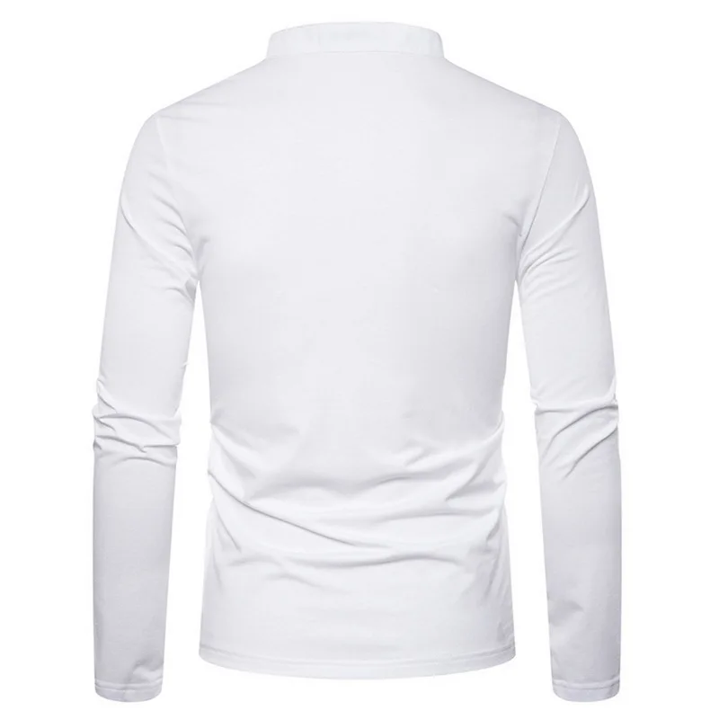 Long-sleeve Polo Shirt Luxury Brand Slim Camisa Masculina Casual Autumn Tops Quality Chemise Homme Button Formal Shirts