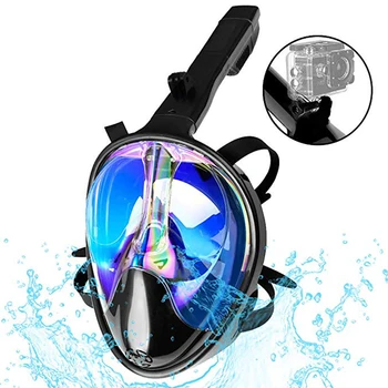 

180°Panoramic View Full Face Snorkel Mask Anti-Fog, Anti-Leak Diving Mask for Adult Swimming Mask