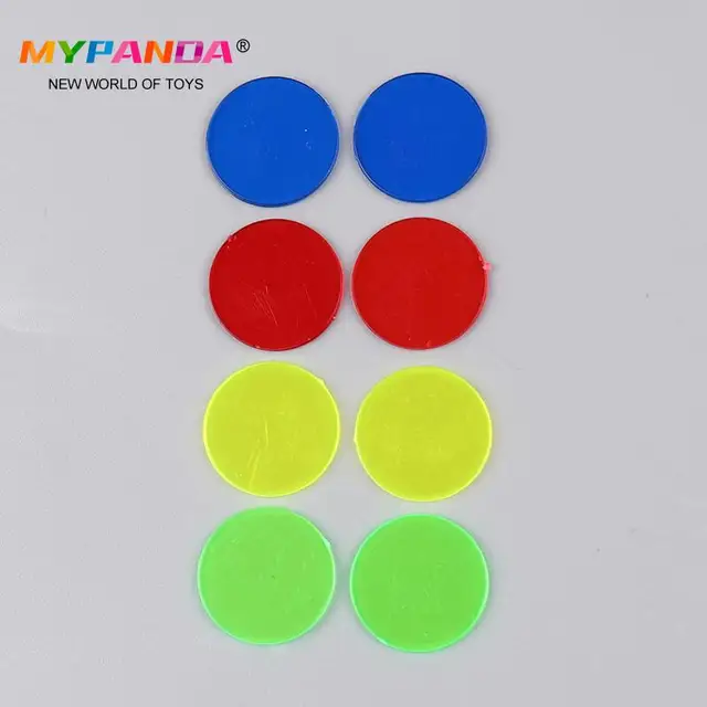 100pcs 15mm Montessori Learning Education Math Toys Learning Resources Color Plastic Coin Bingo Chip Kids Classroom Supplies 4