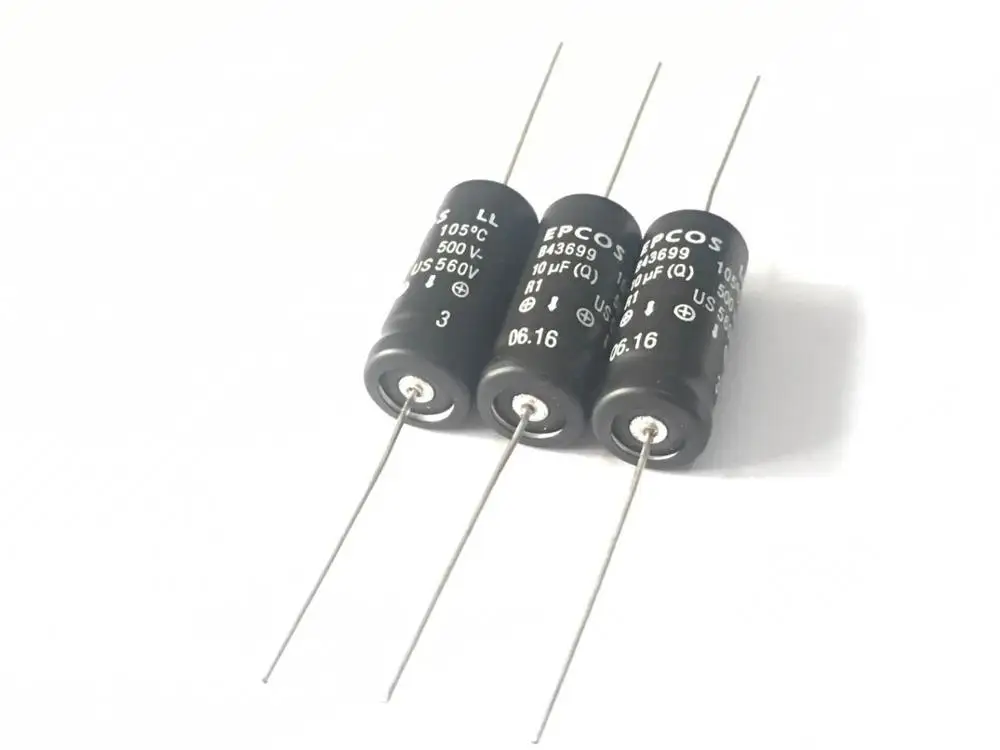 10 шт. Новый EPCOS B43699S6106Q 500V мкФ B43699 450V10UF осевой фильтр конденсатор оригинальный 10UF500V