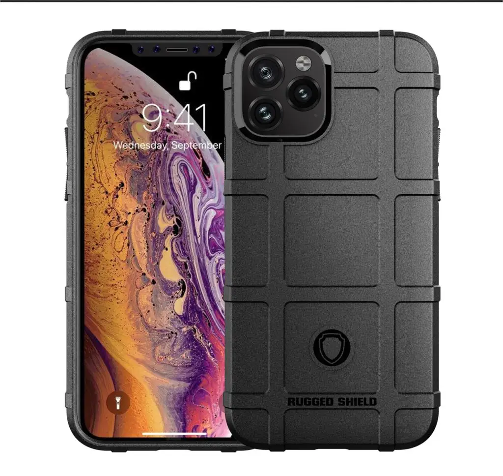 

Armor Shock Absorption Shockproof Case For Apple iphone 11 Pro Max Anti Scratch Carbon Fiber Phone Cover For iphone11 Case