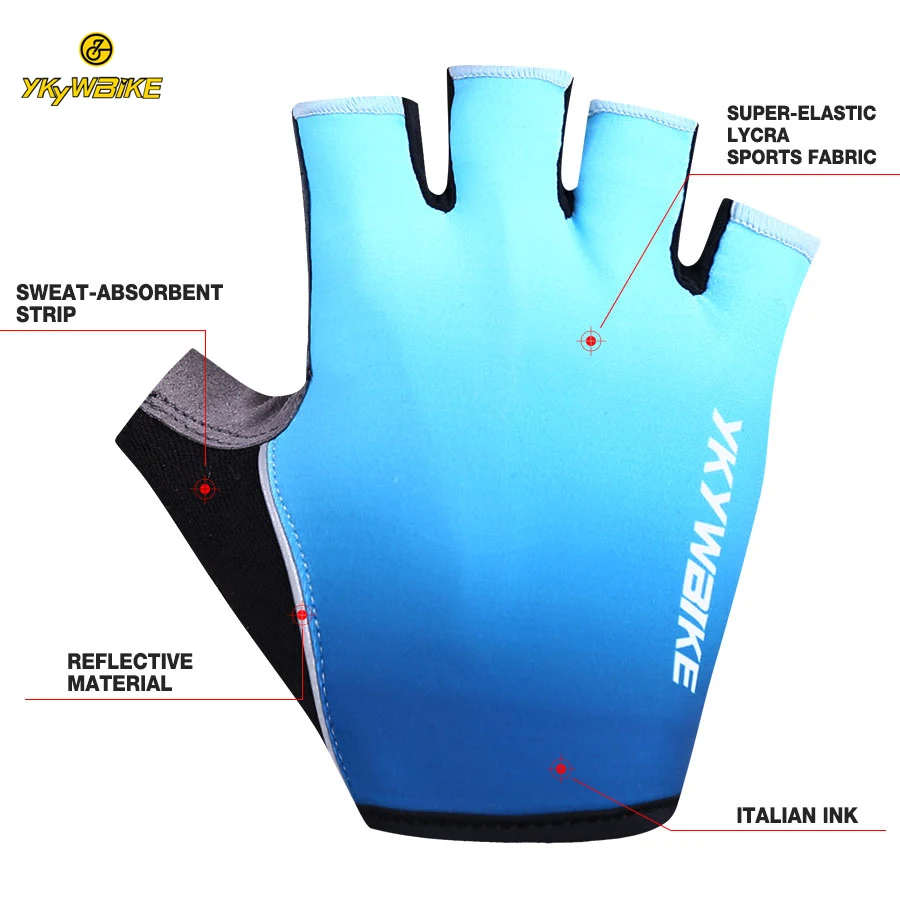 YKYWBIKE Высокое качество велосипедные перчатки на заказ Men MTB Guantes Ciclismo спортивные