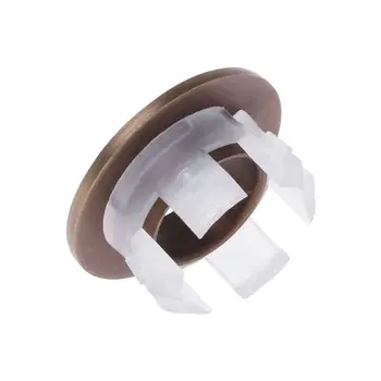 

Bathroom Basin Sink Overflow Cover Six-foot Round Insert Chrome Ring Hole Cap