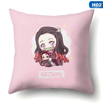 

Anime Demon Slayer Kimetsu No Yaiba Kamado Cute Cosplay Pillow Case For Home Decorative Pillows Cover Throw PillowCases 45X45cm