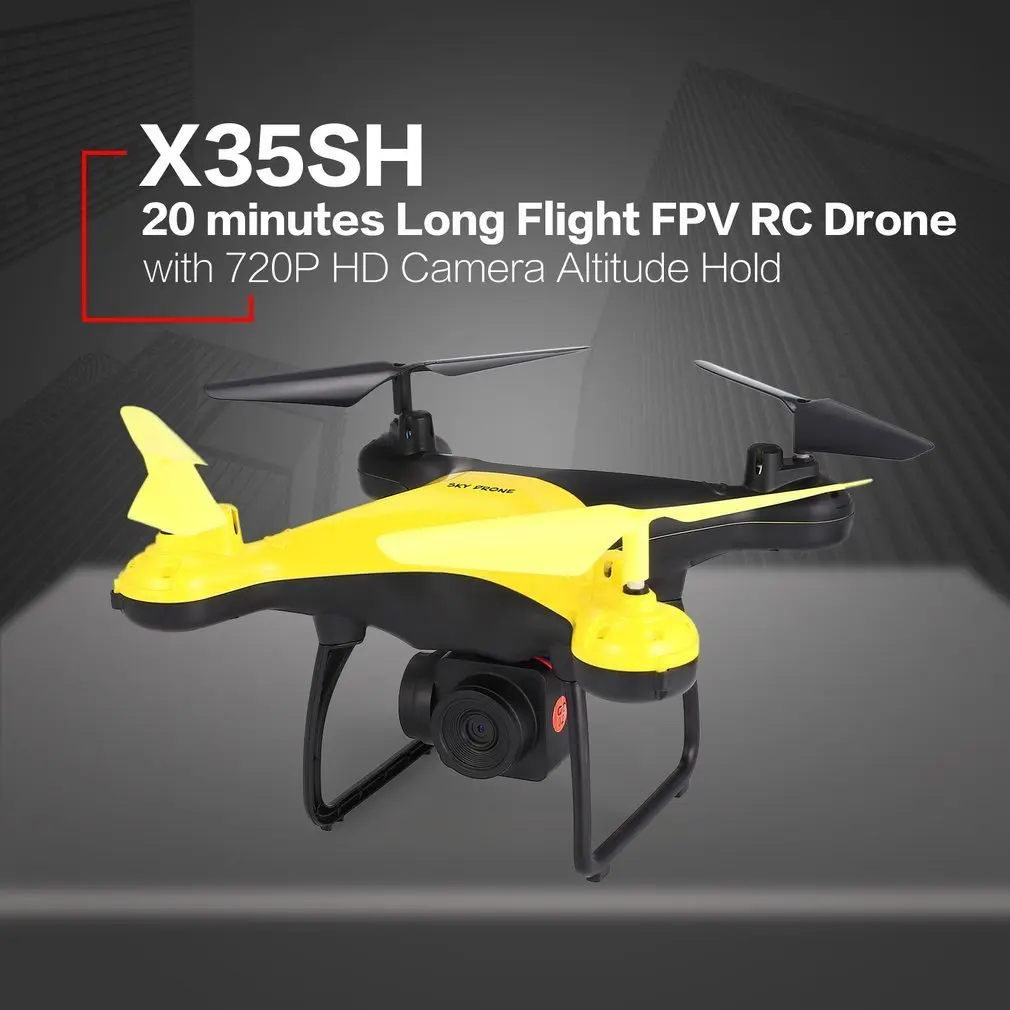 X35SH 2,4G селфи Радиоуправляемый Дрон Квадрокоптер без камеры/Wi-Fi FPV/720 P HD камера 20 минут длинный Полет Высота удержания Безголовый 3D флип