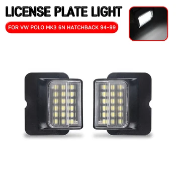 

2pc LED License Number For VW Polo MK3 6N Hatchback 1994 1995 1996 1997 1998 1999 Plate Light Lamp