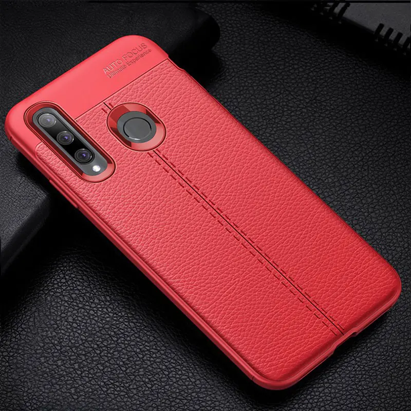 Чехол для huawei Honor 20 S Чехол кожаный стильный бампер Роскошный чехол для телефона для Honor 20 S 20 S MAR-LX1H Funda глобальная версия - Цвет: Красный
