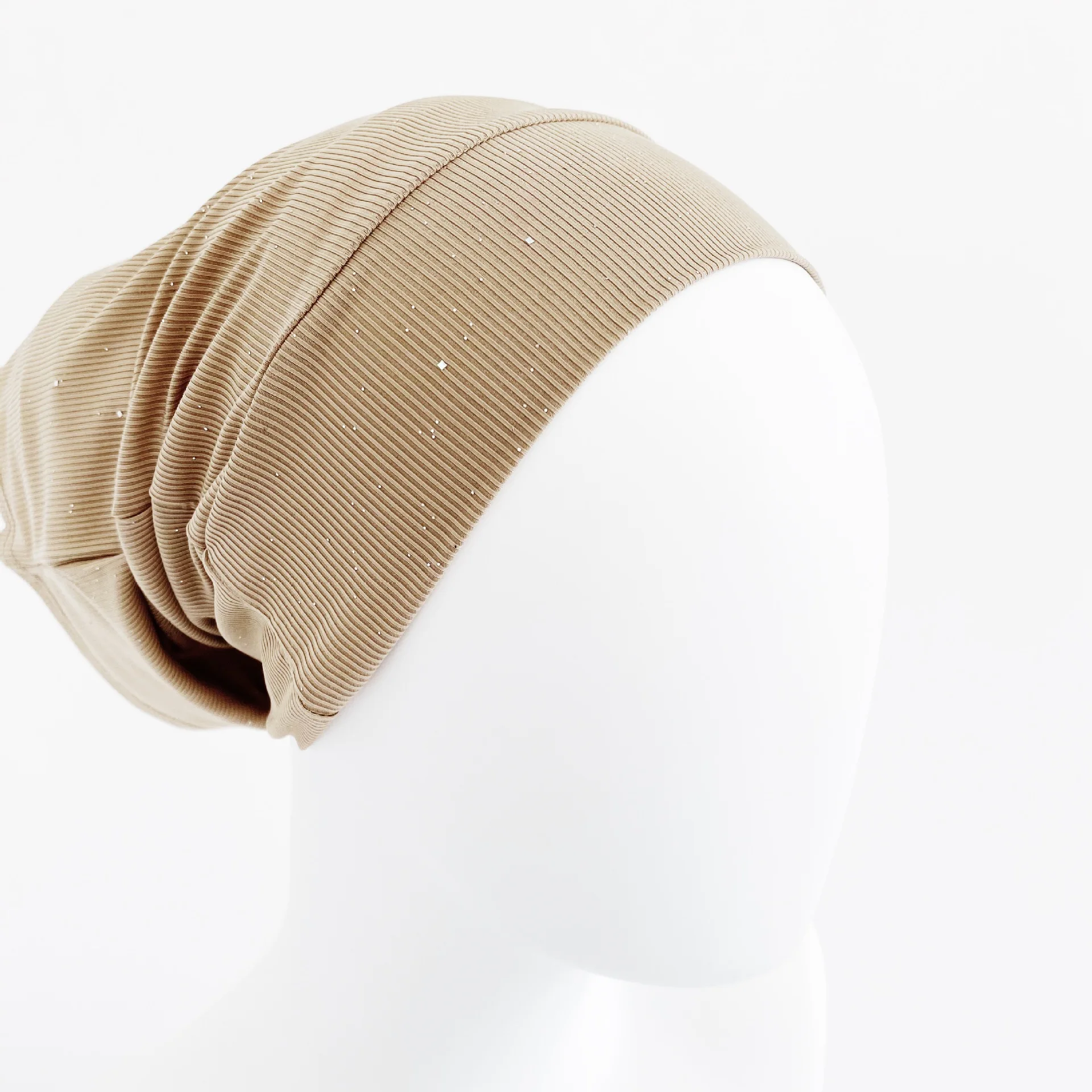 

2020 New Ribbed Inner Hijab Caps For Women Muslim Tube Cap Elastic Islamic Underscarf Bonnet Hat Headwraps Headband Turban