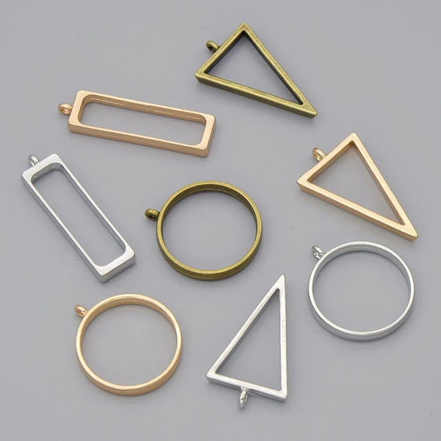 10 PCS Silver and Gold Assorted Charms Bracelets Necklaces Jewelry Making