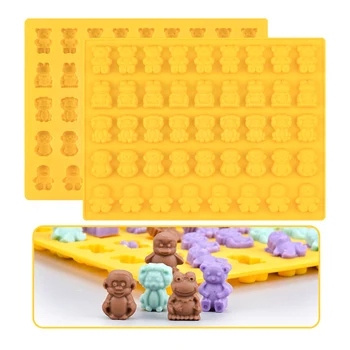 

40/64 Even DIY Cartoon Silicone Mold Kitchen Gadget Making Tool Mold Chocolate Ice Cube Cream Cake Moulds