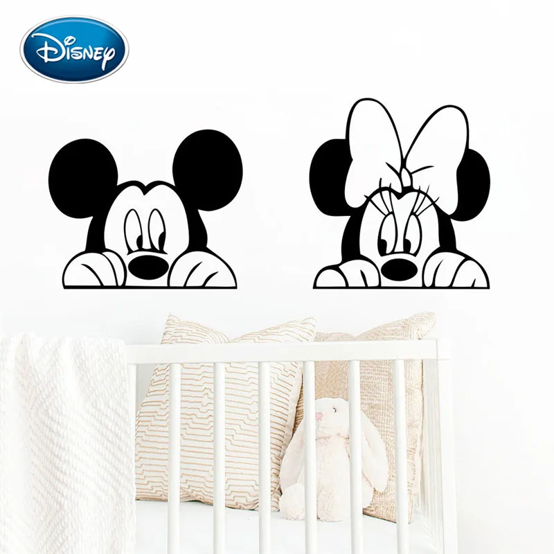 Стикеры из мультфильма Disney декоративные настенные наклейки с Микки и Минни Маус