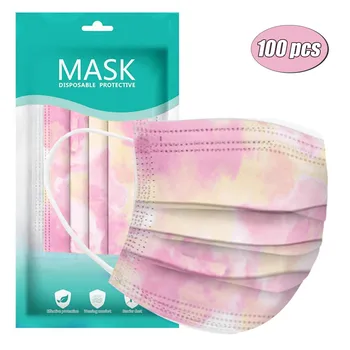 

Disposable Safety Face Mask Personal Breathable Facial Mask 3Ply Ear Loop 50PC Fast Shipping Health Care For Children And Adults