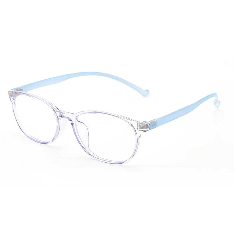 blue Очки для девочек с защитой от синего света Junior TR90 Оптические солнцезащитные очки Индивидуальные линзы по рецепту UV400 защита - Цвет оправы: blue