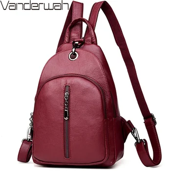 

2019 Classic Backpack Leather Luxury Hand Bags Designer School Shoulder Bags For Teenage Girls Small Women Backpack Mochila Sac