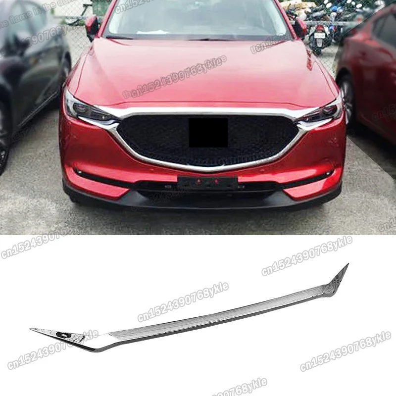 shiny silver abs car head hood trims decoration for mazda cx-5 2017 2018 2019 2020 2021 cx5 accessories 2022 sport | Автомобили и
