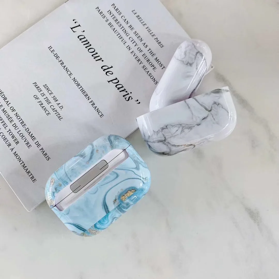 3D мраморный чехол для Airpods Pro, чехол с беспроводной Bluetooth, чехол для airpod 3, чехол для Apple Air Pods Pro, Fundas Coque box