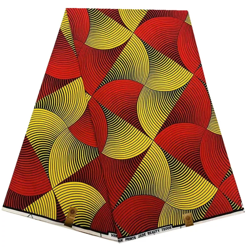 CS551104A1 Хлопковая ткань tissu africain восковая Ткань 6 ярдов африканская ткань Африканский Воск Анкара ткань для платьев - Цвет: CS551104A1