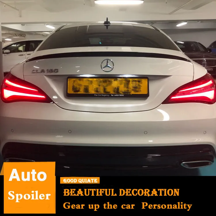 Для 2014-2017 Mercedes-Benz W117 CLA 260 220 200 180 спойлер на крыше ABS Материал заднее крыло