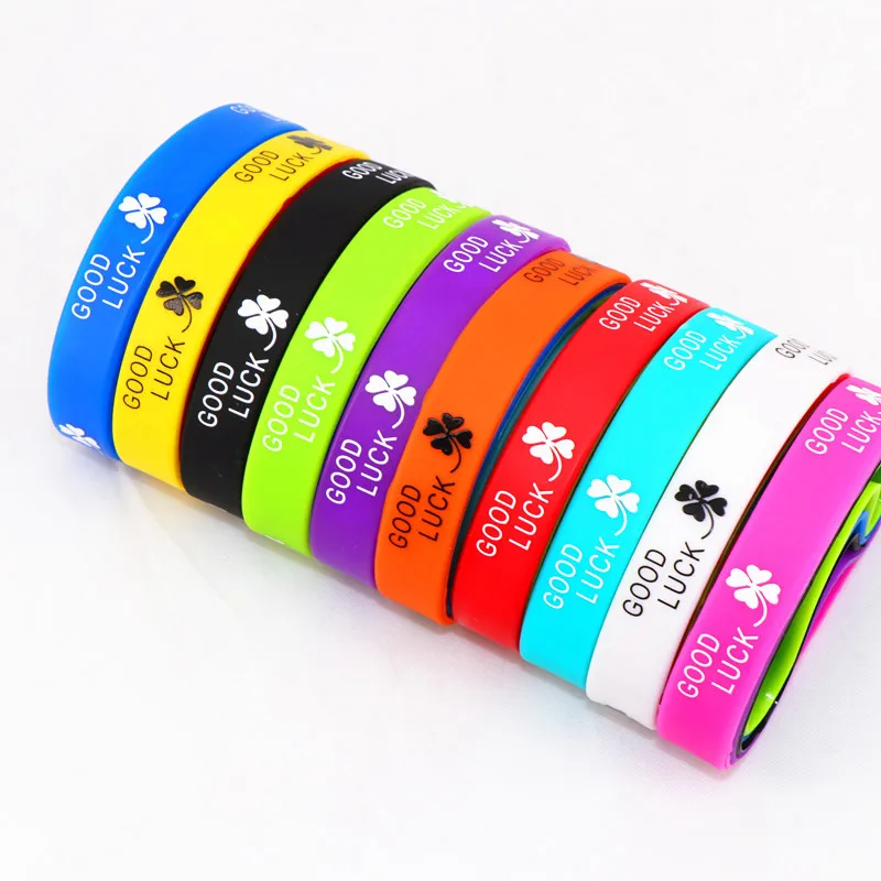 10pcs/lot Jesus Cross Peace Butterfly Love Heart Cuff Silicone Rubber Bracelets For Man Women (16 Style Free Choose) bangle bracelet